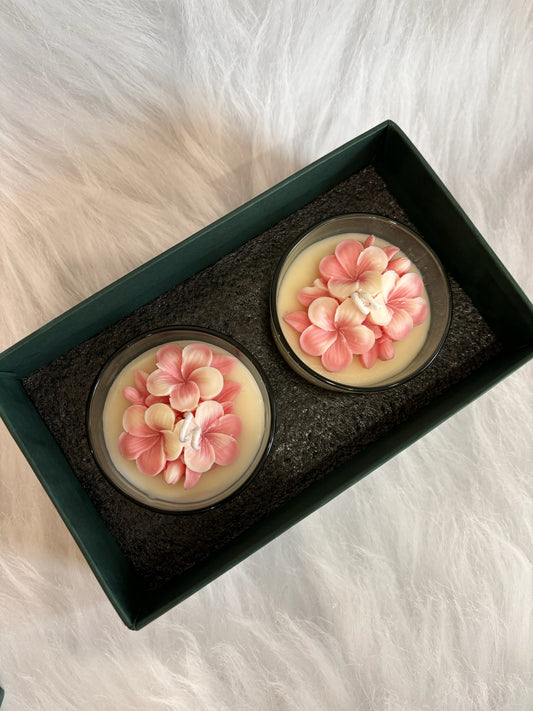 Blooming flowers | Set of 2 Scented Jars