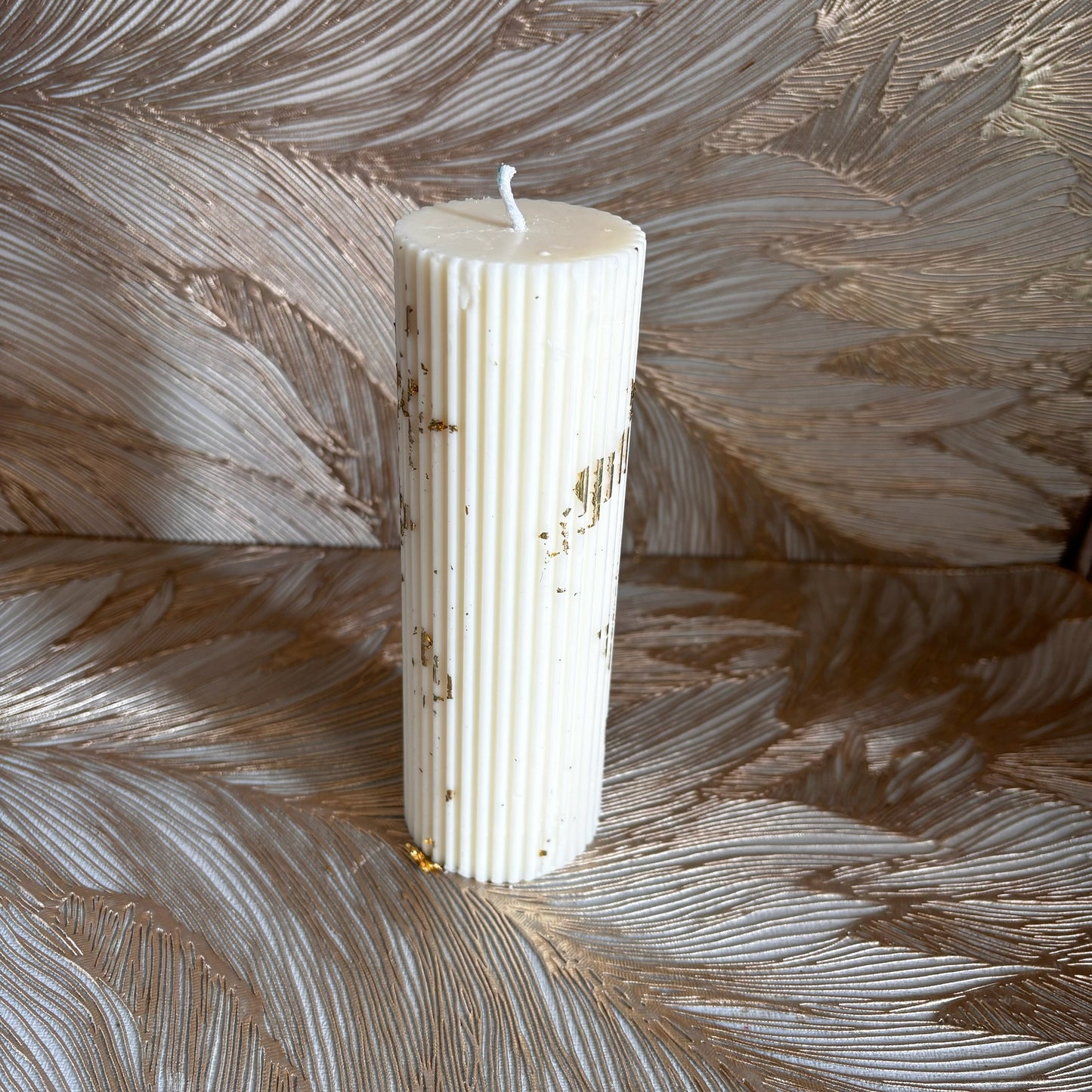 Ecru Scented Pillar Candle (S)